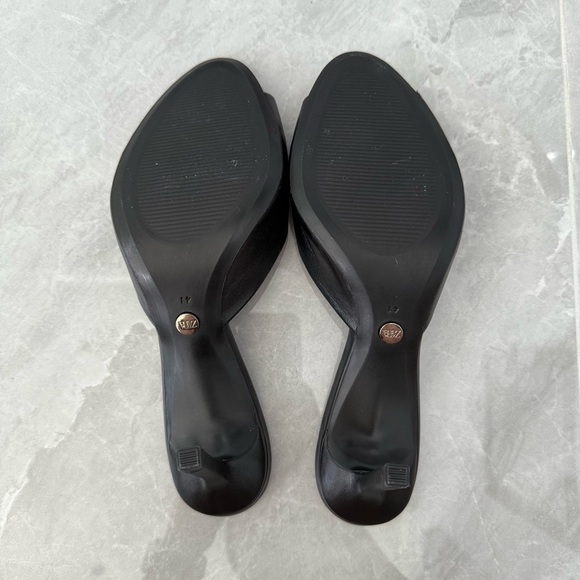 NWOT Women’s Zara Leather Mule Slip On Heel Open Toe Sandals UK 8 EU 41 1303/210 - Picture 12 of 15